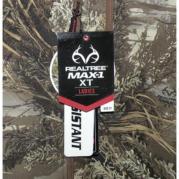 Realtree Max-1 XT Women’s XL (16/18) Full Zip Jacket Camo Water Resistant NWT - Picture 3 of 4